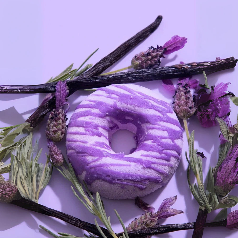 Lavanta Esanslı Donut Banyo Topu Büyük Boy 1 Adet – Sakinleştirici ve Rahatlatıcı Banyo Deneyimi