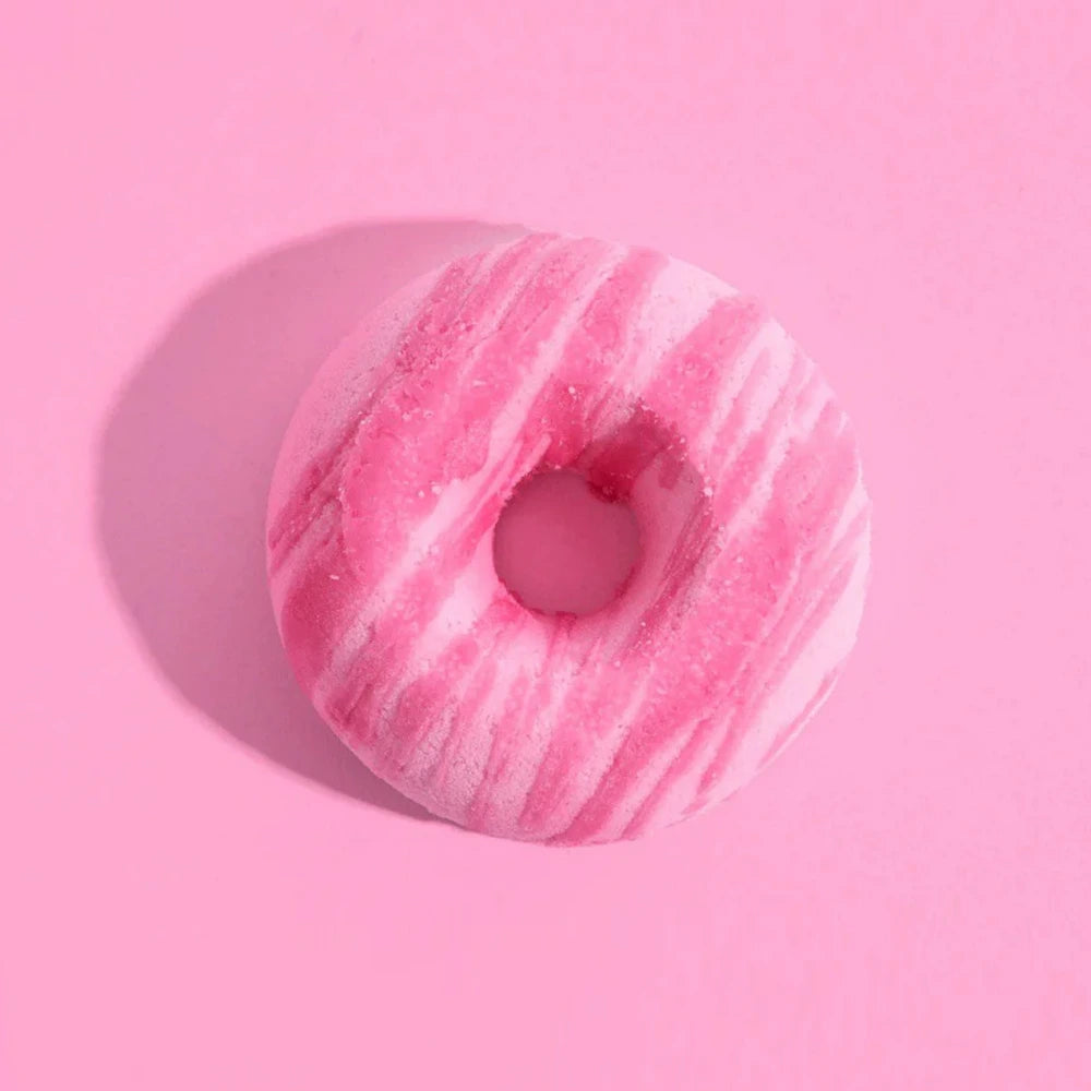 Pamuk Şekeri Kokulu Donut Banyo Topu Büyük Boy 1 Adet – Tatlı ve Canlandırıcı Banyo Deneyimi