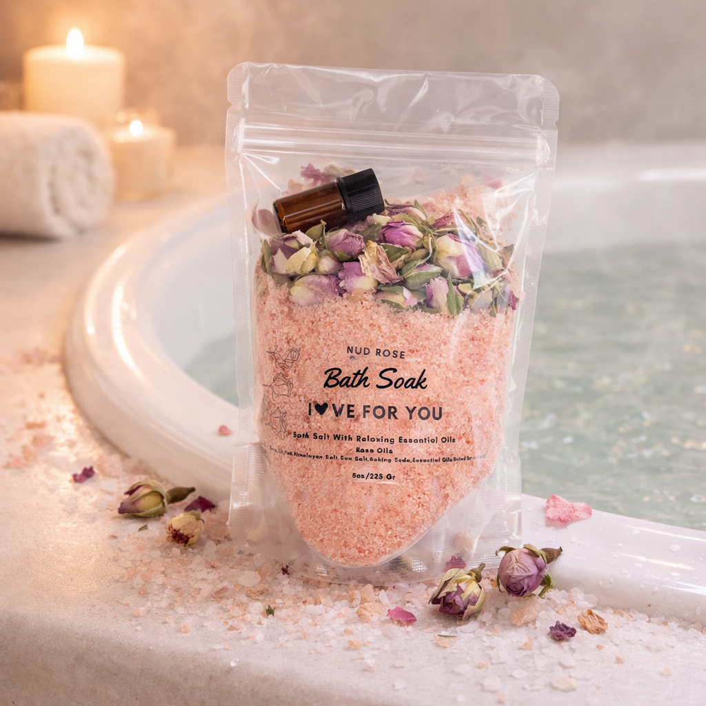Gül Esanslı Mineral Banyo Tuzu 225 Gr – Doğal Gül Yapraklı Spa & Peeling Tuz, Rahatlatıcı Aromaterapi Etkili