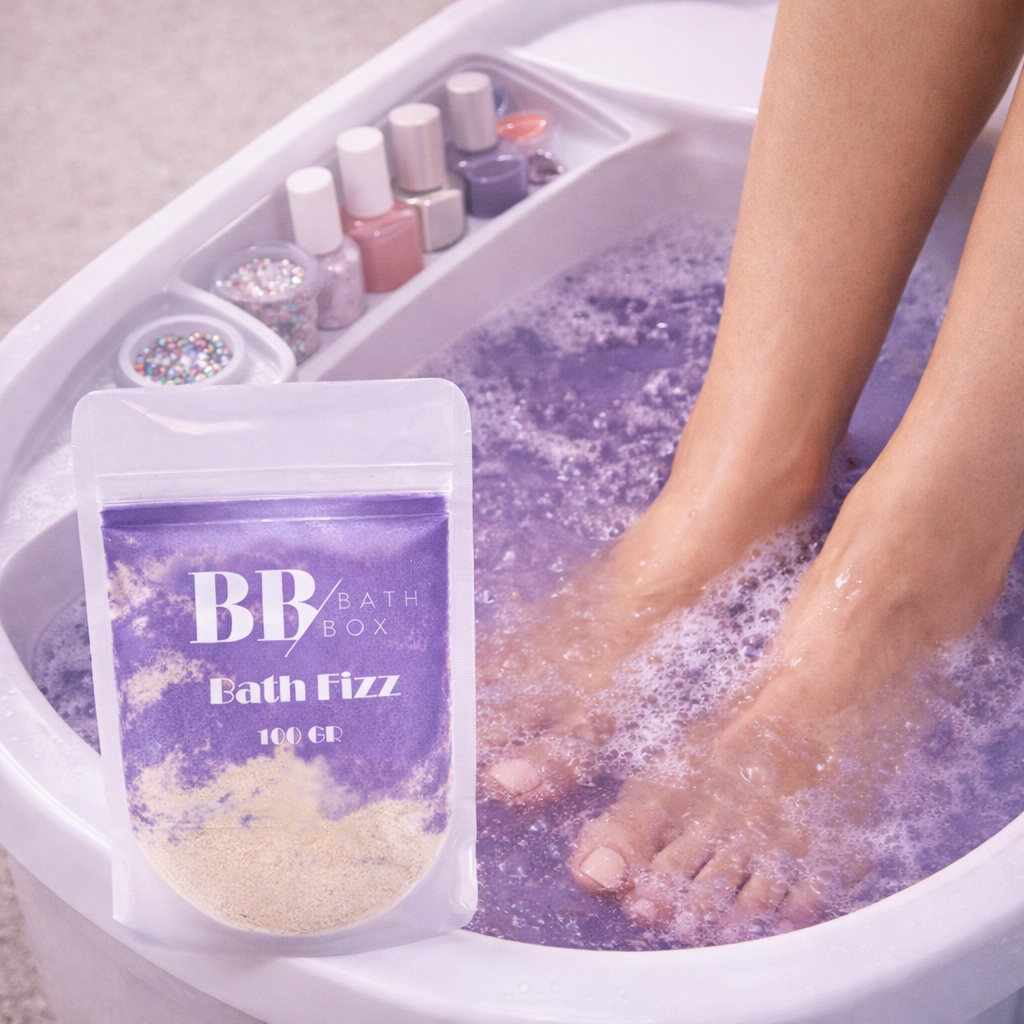 Lavanta Esanslı Banyo Tozu 100 Gr – Sakinleştirici Aromaterapi Etkili, Rahatlatıcı ve Köpüren Küvet & Ayak Banyosu İçin Bakım Tozu