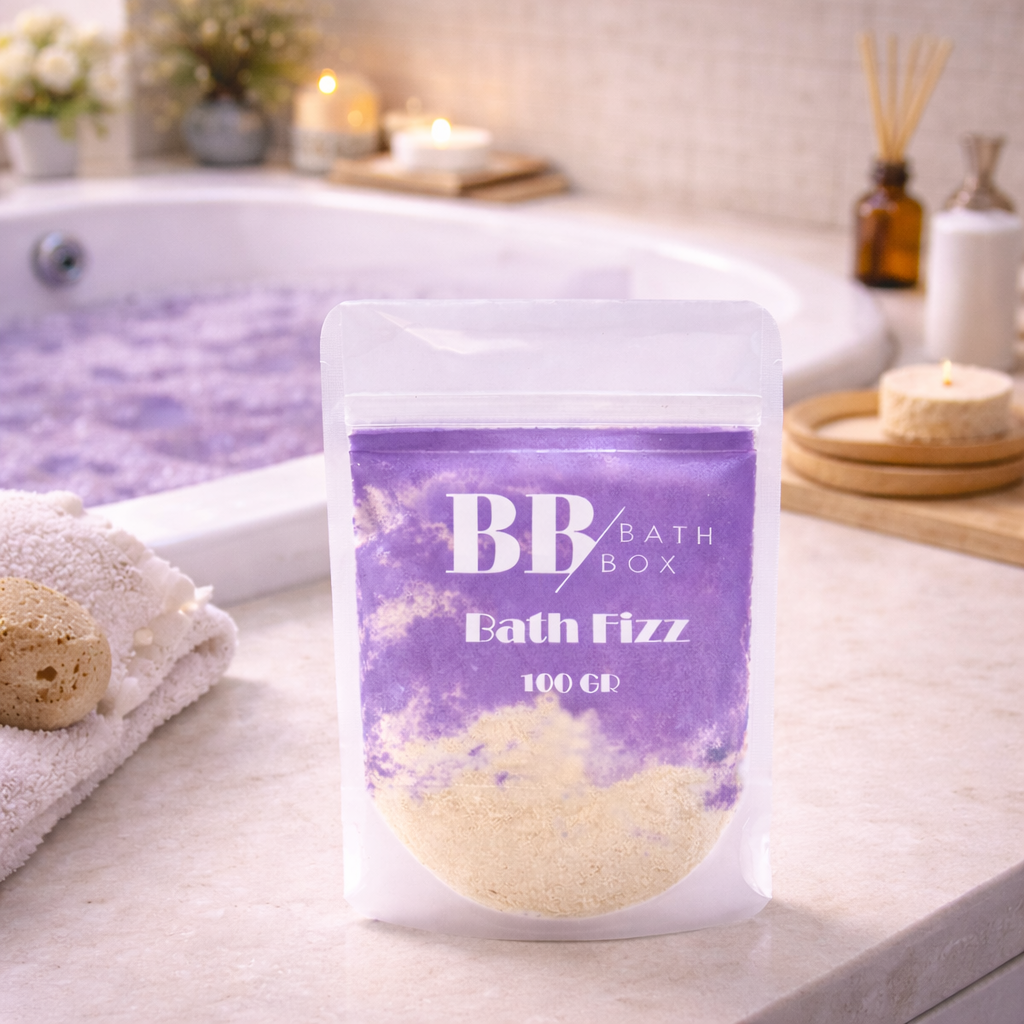 Lavanta Esanslı Banyo Tozu 100 Gr – Sakinleştirici Aromaterapi Etkili, Rahatlatıcı ve Köpüren Küvet & Ayak Banyosu İçin Bakım Tozu
