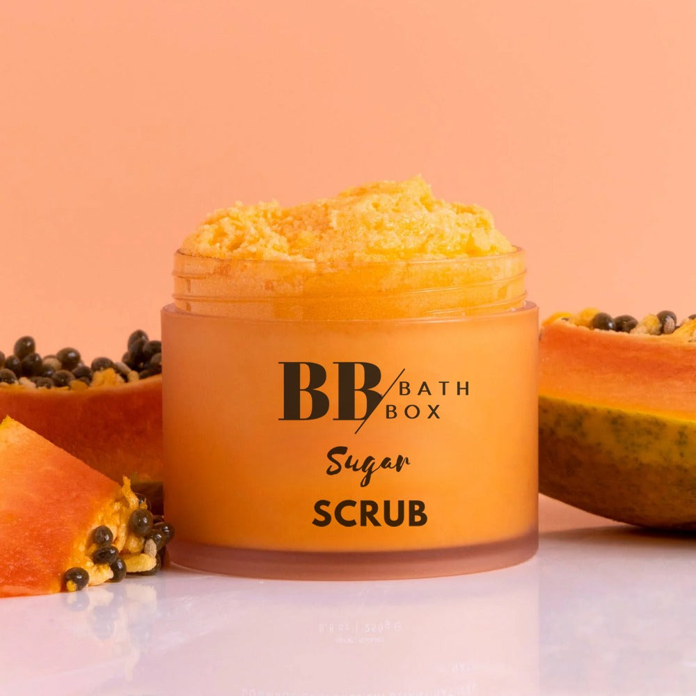 Egzotik Kokulu Köpüren Şeker Scrub,Cilt Arındırıcı & Yumuşatıcı Peeling 160 gr