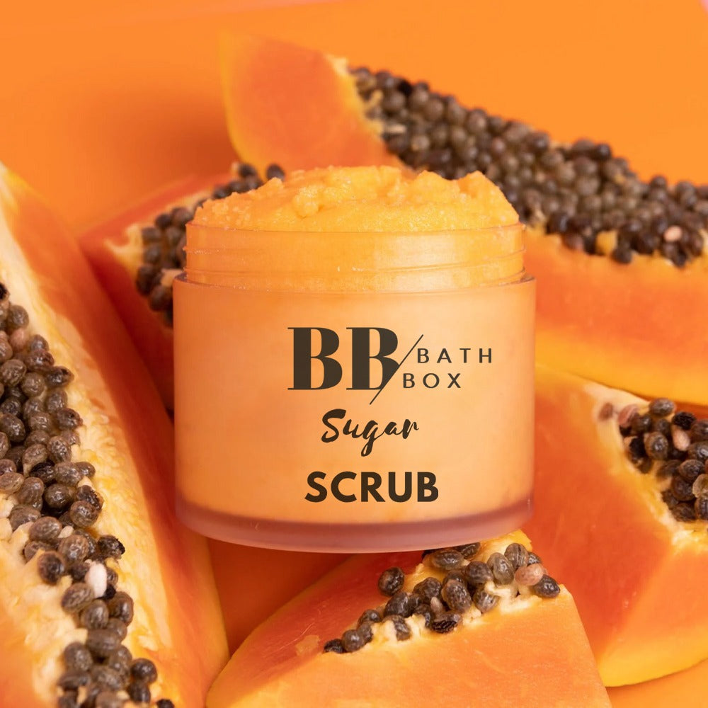 Egzotik Kokulu Köpüren Şeker Scrub,Cilt Arındırıcı & Yumuşatıcı Peeling 160 gr